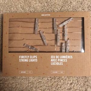 Urban Outfitters Firefly Clips String Lights NIB
